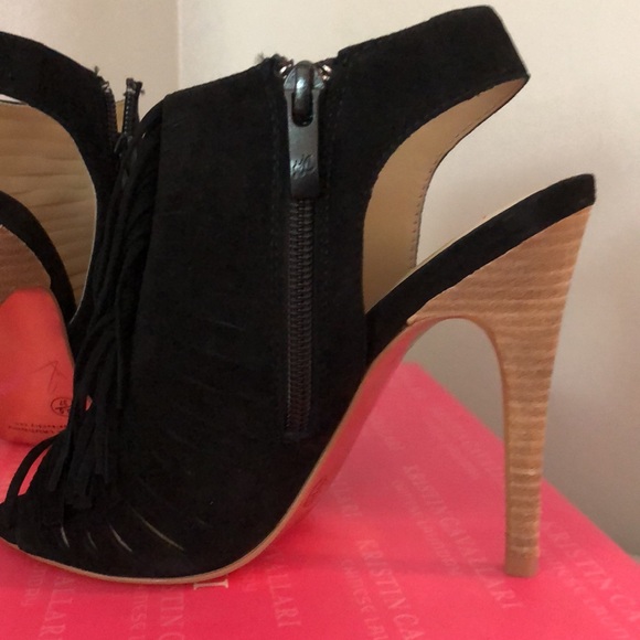 Kristin Cavallari x Chinese Laundry Lindy Kid Suede Black Heel Size 6.5 - Picture 11 of 11